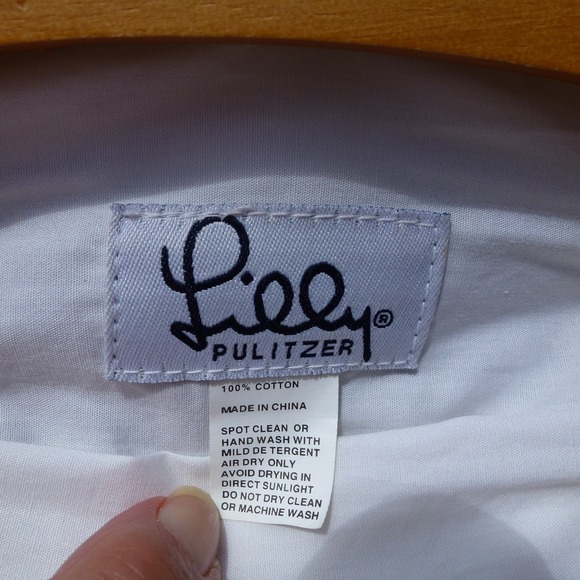 Rare Vintage Lilly Pulitzer Bermuda Bag with Wooden Handles  – Gator Print Cover - Picture 4 of 8